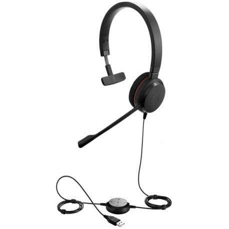 Headsets Evolve 20 Ms Mono USB Negro