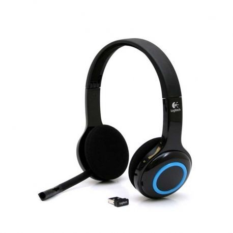 Headsets Logitech Wireless Headset USB Negro
