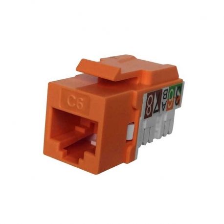 Jack RJ45 NEWLINK 3667705 Cat6A Naranja 650 MHz