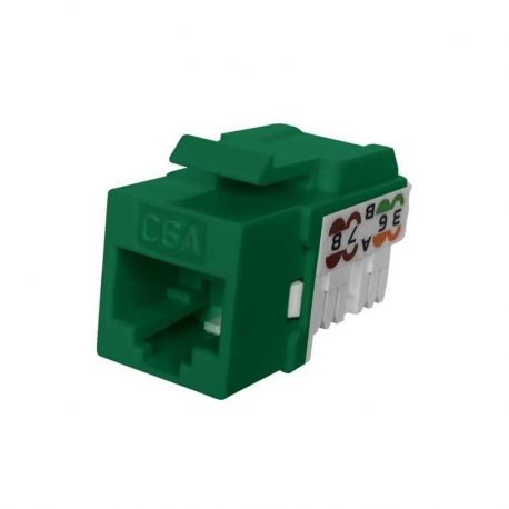 Jack RJ45 NEWLINK NEW-3667707 Cat6A Verde 650 MHz