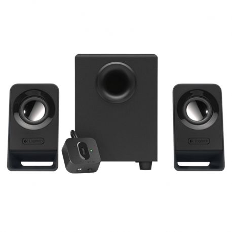 Parlante Logitech Pc 3.5 mm altavoces 2.1 Negro