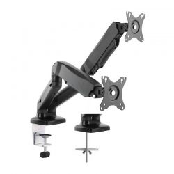 Soporte Doble para Monitor Dell MDS14 Negro Plata