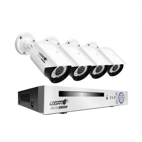 Kit Básico Logan LX841BN-S14 DVR 8CH 4 Cámaras 720
