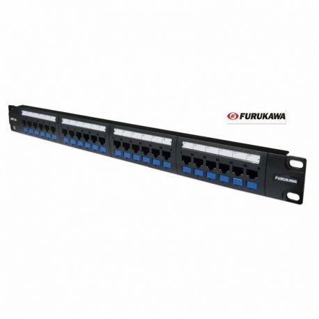 Patch Panel Furukawa 24p UTP Cat5E 1U 802.3af/at