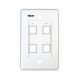Placa de pared Nexxt Solutions 4 puertos RJ-45