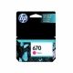 Cartuchos Tinta HP 670 Magenta Tintado Original