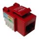 Conector modular Nexxt Solutions Rj45 red-1 port
