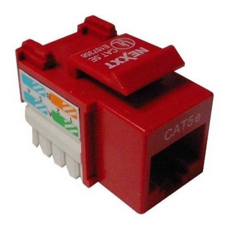 Conector modular Nexxt Solutions Rj45 red-1 port