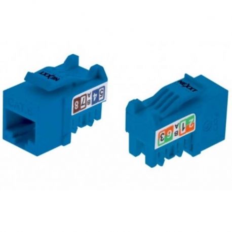 Conector modular Nexxt RJ-45 Cat6 Tipo 110 azul