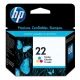 Cartuchos Tinta HP 22 Tricolor Original 5ml 165Pag