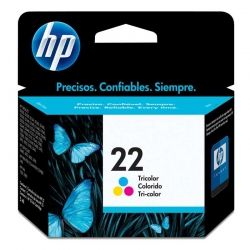 Cartuchos Tinta HP 22 Tricolor Original 5ml 165Pag