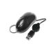 Mouse Xtech XTM-150 USB Negro Cable Retráctil