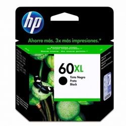Cartuchos Tinta HP 60Xl Negro Original 12ml 600Pag
