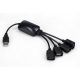 Adaptador USB 2.0 Hub Xtech XTC-320 de 4 Puertos