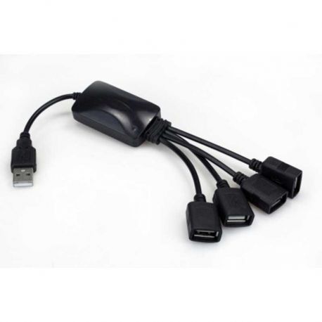 Adaptador USB 2.0 Hub Xtech XTC-320 de 4 Puertos