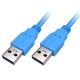 Cable Xtech XTC-352 USB 3.0 Macho a Macho 1,8m