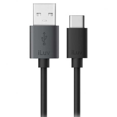 Cable Carga iLuv USB Tipo-A a USB Tipo-C 90cm
