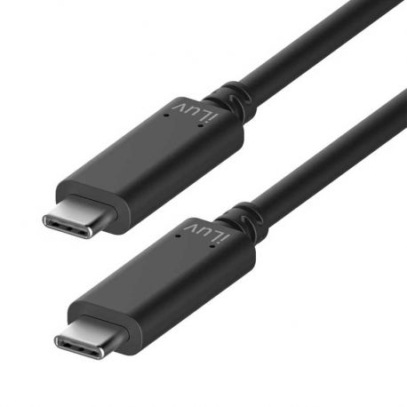 Cable iLuv USB-C (M) a USB-C (M) 3.1 Gen2 -Negro