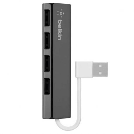 Hub de Viaje Belkin Ultra-Slim 4 x Usb 2.0 -Negro