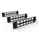 Kit 3x Placas LGX Furukawa 12 LC/SC Plástico Negro