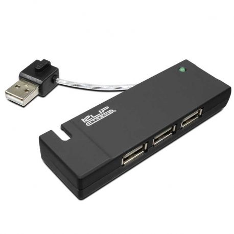 Hub USB Klip Xtreme KUH-400A 4 Puertos 2.0 -Negro