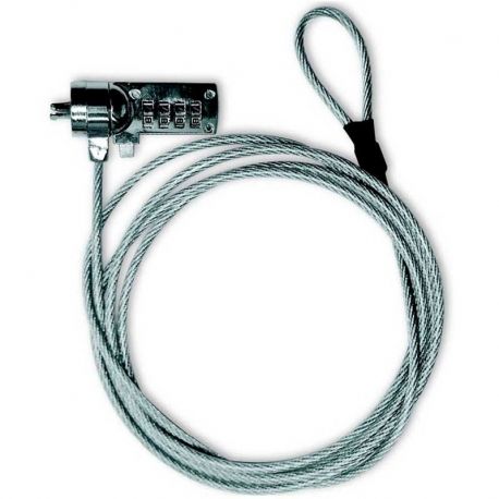 Cable Bloqueo Xtech XTA-110 4 Dígitos para Laptop