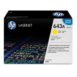 Cartuchos Toner HP 643A Amarillo Original 10000 Pa