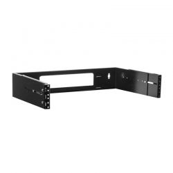 Soporte de Pared 2U 19 ' Acero Inoxidable Negro