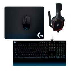 Teclado Mouse y Auriculares Logitech G Gear USB