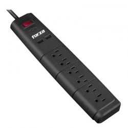 Regleta Forza FSP-612USB Ac 110/220 V 6 Tomas
