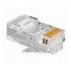 Jack Rj45 Newlink Cat6A 50u Solido UTP Trasparente