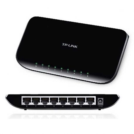 Switch TP-Link 8p GigaE 802.3x 16Gb Plug and Play