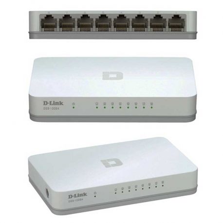 Switch D-Link DGS-1008A 8p GigaE Plug and Play
