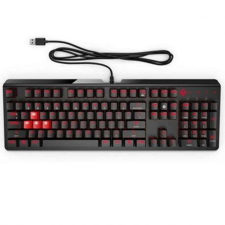 Teclado HP Omen Gamer Wired Español USB Ergonómico