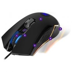 Mouse Primus Gaming Gladius USB 6 Botones 4000dpi