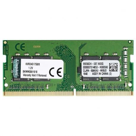 Memoria RAM Kingston 8GB DDR4 SODIMM 2400Mhz Cl17