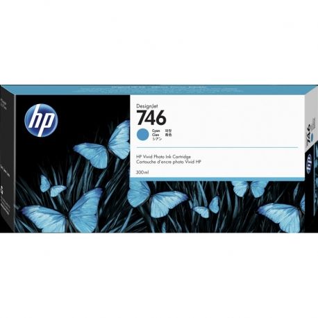 Cartucho de Tinta HP 746 300ml Cián Original DSJ