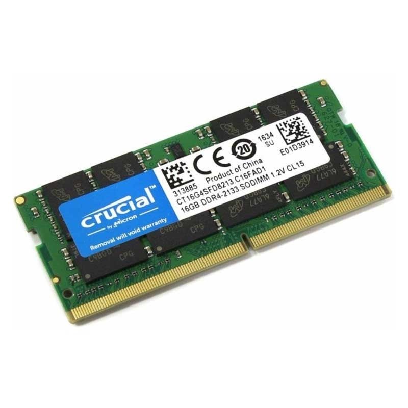 Memoria RAM CRUCIAL 16GB DDR4 SODIMM 2133Mhz 1.2V | Tienda CQNet