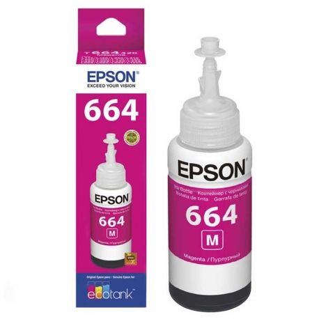 Tanque Tinta Epson 664 Magenta Original 6500Pag