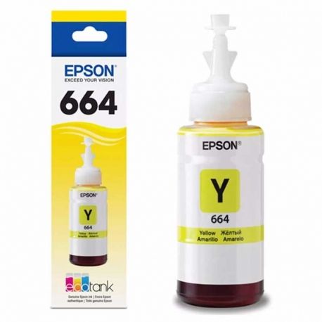 Tanque Tinta Epson 664 Amarillo Original 6500 Pag