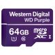 Memoria MicroSD Western Digital Purple 64GB C10