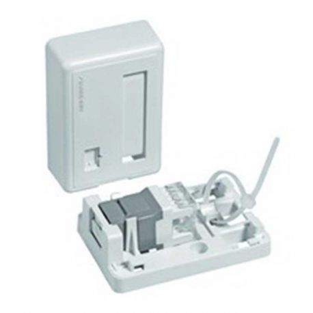 Caja de Red Furukawa 1p (RJ45/11-FO)Tapa Retráctil