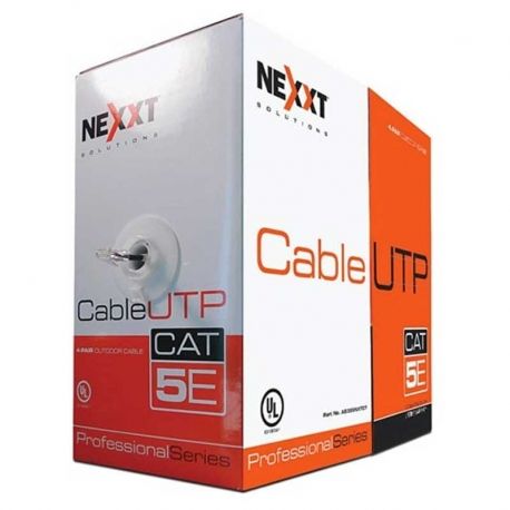Caja de Red UTP Nexxt 305 m Cat5E 4 Pares UL Gris