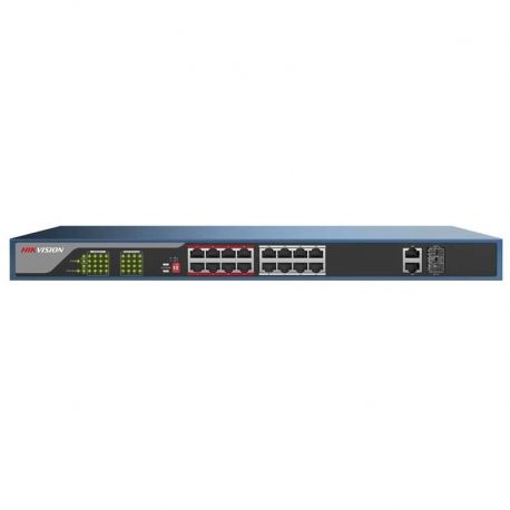 Switch Hikvision DS-3E0318P-E 16p MegaE 2p FO-SPF