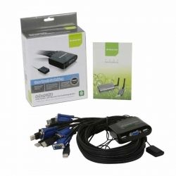 Splitter IOGEAR GCS24U 4 Puertos USB Tec Mou Mon
