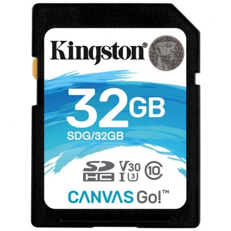 Memoria SD Kingston Canvas Go Clase 10 32GB 90MB