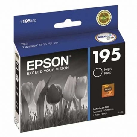 Cartucho de Tinta Epson T195 Negro Original 4ml