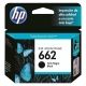 Cartucho de Tinta HP 662 Negro Original 2ml 120Pag