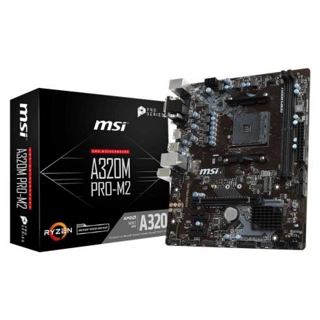 Tarjeta Madre MSI A320M PRO-M2 AM4 2DDR4 mATX