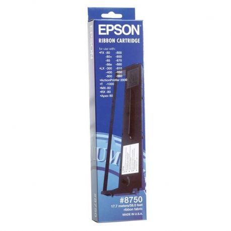 Cartucho de Cinta Epson 8750 Tela Negra Original | Tienda CQNet